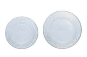 Plato de cena de plástico de 9 pulgadas con diseño de hojas - Product Image 2