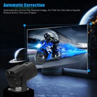 Mini projecteur vidéo domestique HY320 720P 5G WIFI Android RK3326 4K avec correction automatique de la distorsion trapézoïdale et fonction de mise en miroir de l'écran