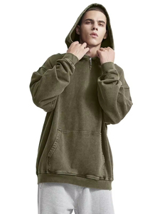 Fabricant en gros de sweats à capuche délavés à l'acide pour hommes, vêtements d'hiver, mode, personnalisation de votre propre marque, sweats à capuche décontractés unisexes - Product Image 5