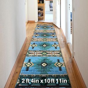 Tappeto Boho Nativo Americano del Sud-Ovest, Spesso, Morbido e Resistente, Facile da Mantenere, Design Tribale per Camera da Letto - Product Image 1