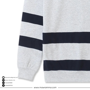 เสื้อสเวตเชิ้ตดีไซน์แผงคุณภาพสูง โลโก้สั่งทำ ผ้าฝ้าย 100% คอกลม ยูนิเซ็กซ์ OEM สตรีทแวร์ เสื้อพูลโอเวอร์แบบเรียบ ผู้ผลิตเสื้อจั๊มเปอร์ - Product Image 3
