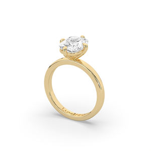 Bague en or 14 carats légère avec diamant de laboratoire taille coussin de 2,00 carats, design contemporain unique, vente en gros, approvisionnement en bijoux fins durables - Product Image 4