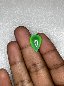 Crisoprasa Natural de Alta Calidad, Gema Suelta en Cabujón, Corte Pera, 8mm, Pulida, 10.15 Ct - Product Image 5