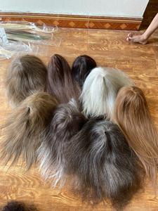 Perruques longues en cheveux naturels Remy HD pour femmes noires, transparentes pour la base, cuticules alignées, cheveux humains, densité 180%, lisses - Product Image 5