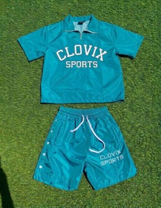 Ensemble de survêtement coupe-vent pour homme, veste et pantalon d'entraînement respirants à séchage rapide, ensemble de vêtements de sport - Product Image 6