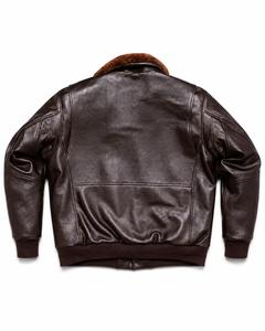 Unisex <b>Genuine</b> <b>Leather</b> <b>Jacket</b> with Stand Collar Waterproof Autumn Moto Biker Style Solid Color Zipper Closure - Product Image 4