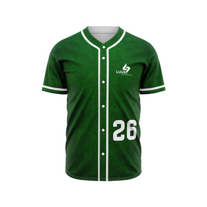 Maillot de baseball personnalisé à prix abordable, respirant, séchage rapide, unisexe, pour adultes, à manches courtes, entièrement boutonné, uniformes de club de softball - Product Image 1