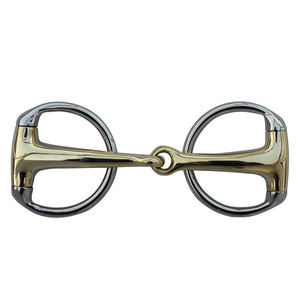 Bocados para Caballos Personalizados con Logotipo Grabado Láser, de Acero Inoxidable Bicolor, con Anillo Suelto, para Otros Productos Ecuestres - Product Image 3