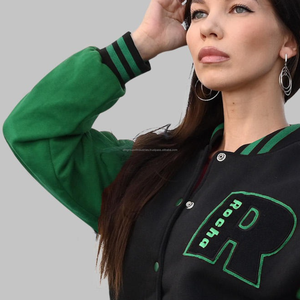 El último modelo de chaquetas universitarias de lana de algodón con chaqueta universitaria Letterman impresa personalizada Proveedores de Pakistán Aceptamos PayPal - Product Image 6