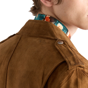 <b>Men's</b> Cowhide Suede Biker <b>Jacket</b> Luxury Motorcycle <b>Leather</b> <b>Jacket</b> Vintage Western <b>Jacket</b> Custom OEM <b>leather</b> good manufacturer - Product Image 5