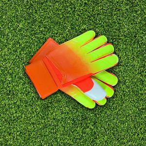 Gradient Color Soccer Goalkeeper <b>Gloves</b> Thickened <b>Latex</b> Palm, Anti-Slip Professional Goalie <b>Gloves</b> with Finger Protection - Product Image 3
