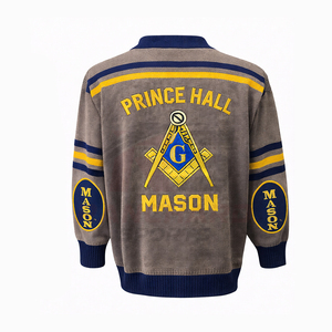 Men’s Masonic Logo Sweater – Premium Knitted Freemason Pullover, Comfortable Casual Winter Wear, Custom Design & Private Label - Product Image 2