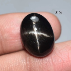 Diopsido Estelar Negro, Gema Suelta en Cabujón, Piedra Natural de Asterismo Negro, Mayorista, Comerciante, Vendedor, Tienda - Product Image 4