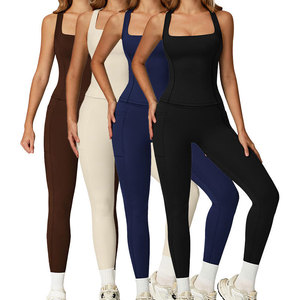 Women Yoga Set Seamless Gym Wear High Waist Leggings Sports Bra Fitness Workout Clothes Set - Product Image 1