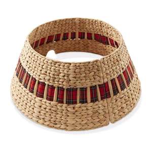 Sisu Handicraft <b>Christmas</b> <b>Tree</b> Decoration Wholesale Supplier Handwoven Water Hyacinth Foldable <b>Tree</b> Collar - Product Image 1