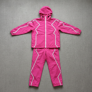 Conjunto de Chaqueta y Pantalón Impermeables Personalizados, Chaqueta Cortavientos de Nailon, Traje Deportivo, Traje Cortavientos Reflectante para Mujer - Product Image 6