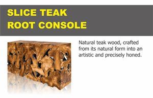 <b>SLICE</b> TEAK ROOT CONSOLE - Product Image 3