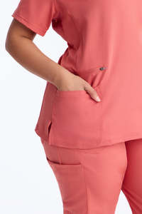 Hospital Uniforms Medical <b>Scrubs</b> Nurse Short Sleeve <b>Scrub</b> <b>Sets</b> for Women Canvas Custom Logo OEM Service - Product Image 4