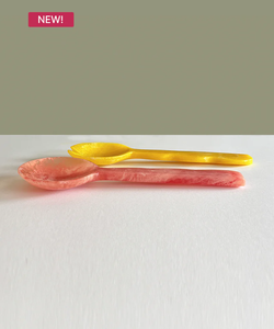 Handmade Resin Eco-Friendly <b>Salad</b> Servers Spoon Set Long Handles Artistic Glossy Design American Style Dishwasher <b>Salad</b> <b>Tools</b> - Product Image 4