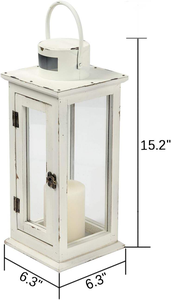 Farol de Madera Ecológico Hecho a Mano, Estilo Vintage, Personalizable para Iluminación Romántica, Decoración de Patio, Celebraciones Festivas - Product Image 6