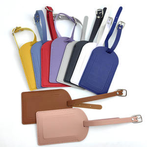 Etiqueta de equipaje de cuero personalizada de lujo ligero, colgante antipérdida para tarjeta de embarque con privacidad, funda de moda para identificación de equipaje - Product Image 4