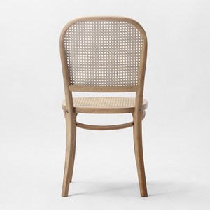 Silla de Restaurante de Teca con Asiento de Ratán Natural, Muebles de Ratán y Madera Resistentes para el Comedor - Product Image 5