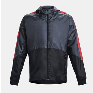 Veste coupe-vent imperméable respirante à capuche pour l'extérieur avec logo frontal, légère, pour l'hiver - Product Image 2