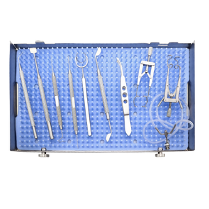 Kit Quirúrgico LASIK de 12 Piezas, Instrumentos Oftálmicos Manuales de Acero Inoxidable para Flap Corneal, Set de Cirugía Ocular con Bandeja y Espéculo - Product Image 1