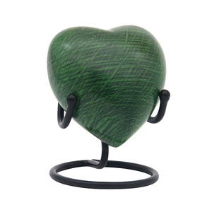 Jarrón Decorativo de Mesa Antiguo Co HU520, en Forma de Corazón, de Aluminio, Moderno, de Lujo, Ecológico, Hecho a Mano, Color Verde, 60 ml - Product Image 2