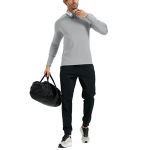 Camiseta Deportiva de Compresión para Hombre, de Primera Calidad, con Logotipo Personalizado, Tejida, para Gimnasio y Fitness, Camiseta Deportiva de Manga Larga para Hombre - Product Image 4