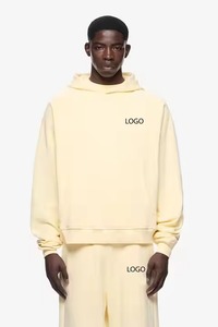 Conjunto Deportivo al por Mayor, Nueva Llegada, para Hombre, Color Sólido, 100% Algodón, Invierno, Moda Casual, Dos Piezas, Grueso y Transpirable - Product Image 4