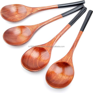 Vente en gros de 2 pièces de service à salade en bois de mangue et d'acacia kit d'ustensiles de cuisine cadeau avec accents de marbre cuillères et fourchettes en bois - Product Image 2