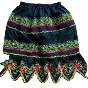 Falda de Algodón con Bordado Floral para Mujer, Estampada, Informal, para Fiestas de Verano, para la Playa, Antiarrugas, Color y Talla Personalizables - Product Image 5