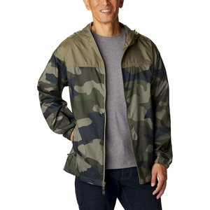 Wholesale Men's Camouflage Print Soft Shell <b>Jacket</b> With Hood Zip Front Water Resistant Outdoor Wear Regular Fit - Product Image 2