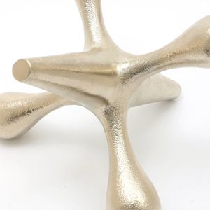 Silver Cast Aluminium Jack Paperweight Decorative <b>Desk</b> <b>Set</b> - Product Image 5