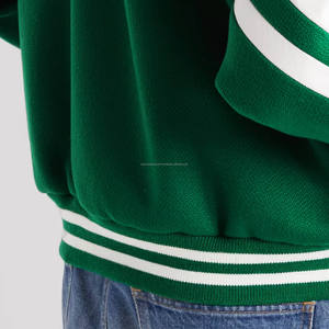 แจ็กเก็ตขนสัตว์แขนเสื้อเบสบอลแบบปักลายสำหรับฤดูหนาว - Product Image 2