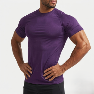Camiseta deportiva de algodón al por mayor para hombre, ropa atlética, camiseta con estampado personalizado, camiseta muscular, MOQ bajo - Product Image 2