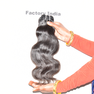 Extensiones de Cabello Remy de 32 Pulgadas, Ondulado Natural, Suave y Voluminoso, con Cutículas Alineadas, Sin Procesar, Color Natural, con Brillo y Encaje - Product Image 1