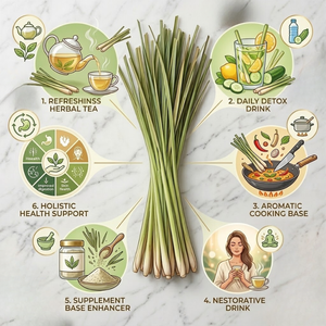 Té de Hojas de Limoncillo Secas Premium, Cortadas en 2mm y 5mm |   100% Puro, Natural, de Grado Herbal |   Empaque Personalizado |   Duración de Caducidad: 12 Meses - Product Image 2