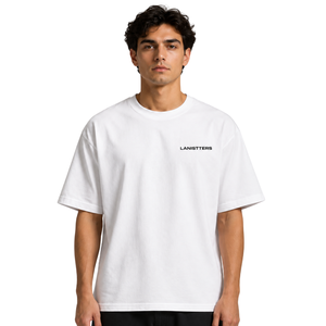 T-shirt Homme Oversize à Motif Numérique Col Rond Manches Courtes Imprimé au Dos Coupe Ample Streetwear Décontracté Vêtement de Mode Personnalisé - Product Image 1