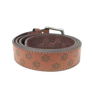 Cinturón de Cuero de Alta Calidad para Uso Casual, Cinturón de Cuero Duradero con Diseño de Logotipo Personalizado Impreso - Product Image 2