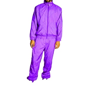 Survêtement unisexe d'hiver entièrement personnalisé de qualité supérieure, imprimé, en nylon écologique, grande taille, avec fermeture éclair, coupe-vent et pantalon cargo - Product Image 4