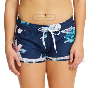 กางเกงขาสั้นชายหาดสีพื้น ระบายอากาศได้ดี สำหรับผู้หญิง ออกแบบเองได้ สไตล์สตรีทแวร์ ทรงโอเวอร์ไซส์ - Product Image 1