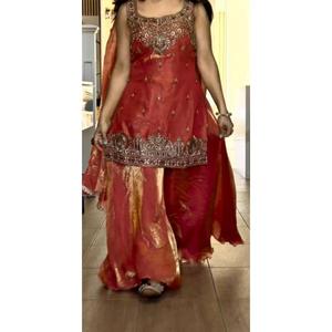 <b>Presenting</b> New Premium Quality With Embroidery Sequence Worked Top-Plazzo And Dupatta Set Fully Stitched Ready To Wear - Product Image 1