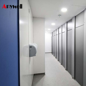 Amywell Wood Texture Waterproof 12mm Hpl Panel <span class=keywords><strong>Tablero</strong></span> fenólico compacto para paneles de partición de inodoro - Product Image 3