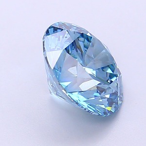 Diamant CVD créé en laboratoire, taille ronde, 2,07 carats, couleur bleu vif fantaisie, clarté VVS2, polissage excellent, pierre brute de qualité supérieure pour bague - Product Image 4