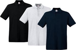 Haute qualité hommes à manches courtes 100% coton Piqué tissus 180gsm OEM Bangladesh usine polos à la mode - Product Image 2