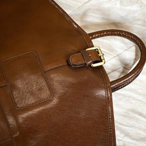 Handmade Genuine Leather Classic Luxury Water Resistant Lightweight Garment <b>Bag</b> Suit <b>Carrier</b> Heavy-Duty Zipper Casual Simple - Product Image 6