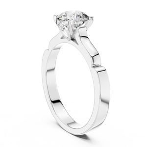 Bague de fiançailles en diamant de 1 carat cultivé en laboratoire, bague solitaire en or 18 carats, Royaume-Uni |   Bague de fiançailles |   Bijoux de Mariage Classiques et Luxueux - Product Image 6