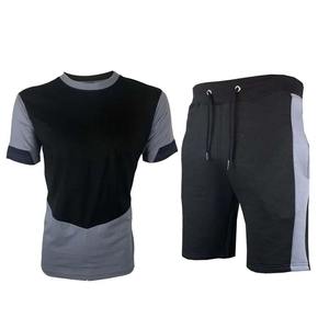Camisetas Bordadas Personalizadas Unisex, 230 g/m², Algodón, Tallas Grandes, Lisas, Impresión Digital, Cuello Redondo, Logotipo Personalizado, Conjunto de Camiseta y Pantalones Cortos para Hombre - Product Image 5